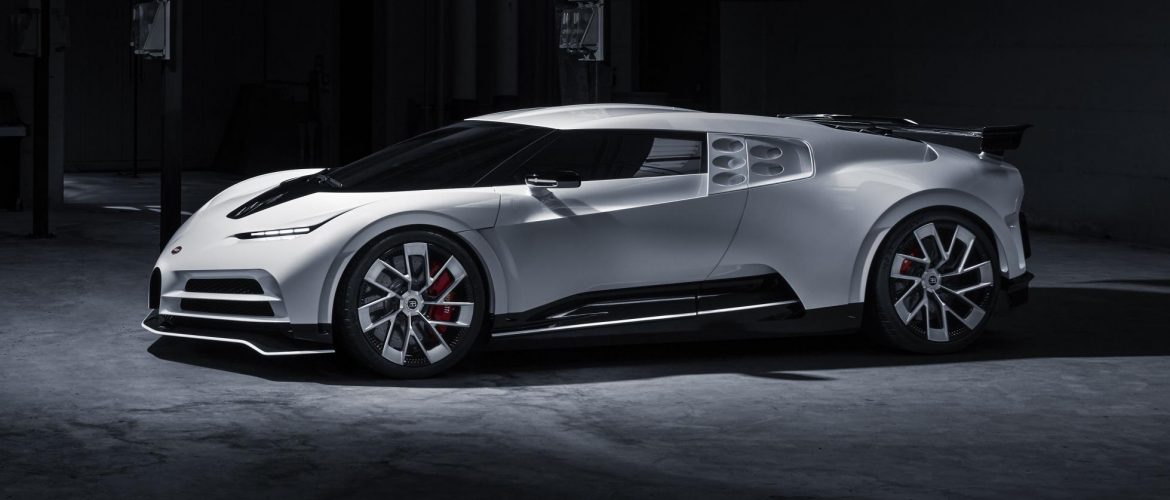 Her er fyrsta prototypan av Bugatti Centodieci
